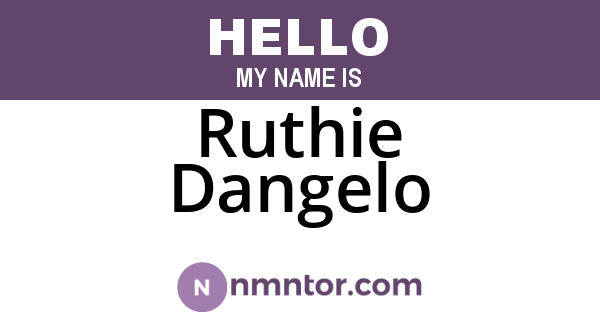 Ruthie Dangelo