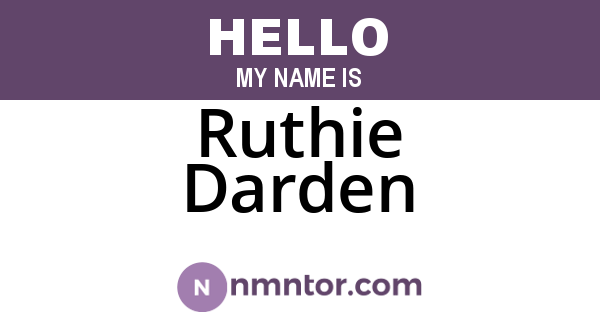 Ruthie Darden