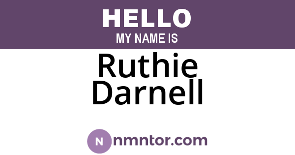 Ruthie Darnell