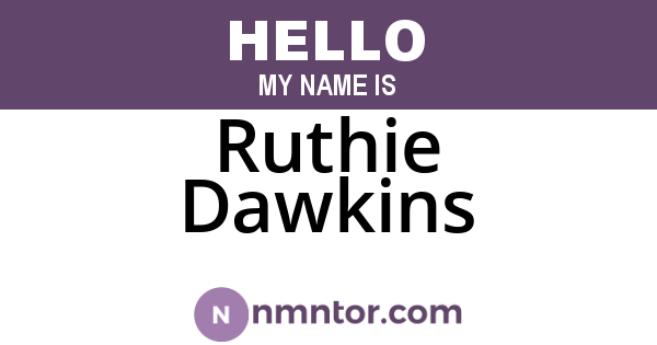 Ruthie Dawkins