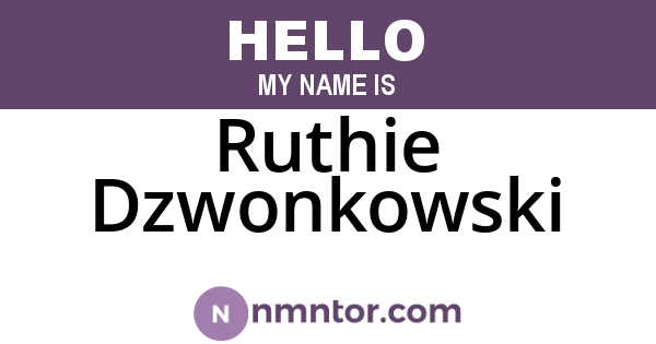 Ruthie Dzwonkowski