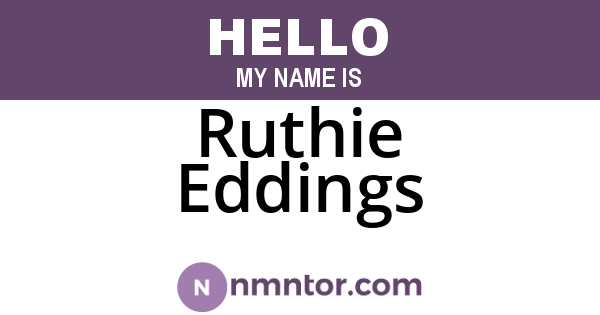 Ruthie Eddings