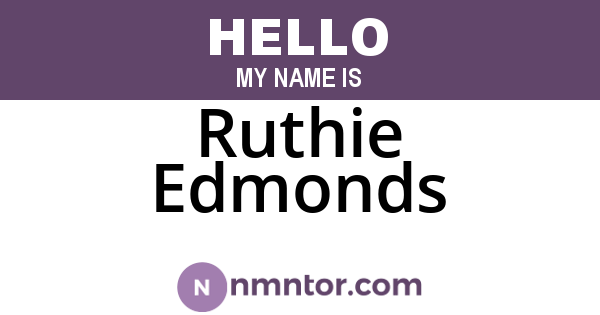 Ruthie Edmonds