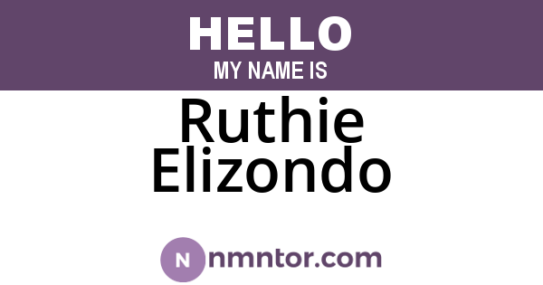 Ruthie Elizondo