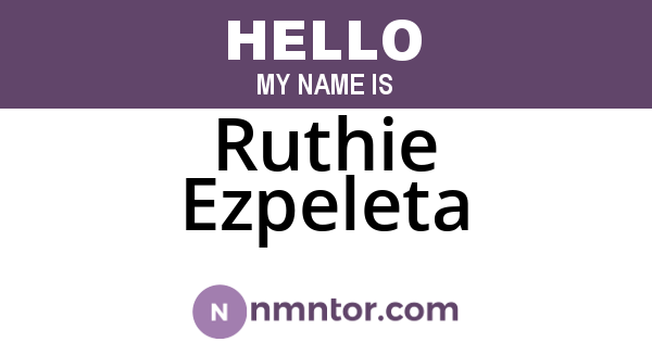 Ruthie Ezpeleta