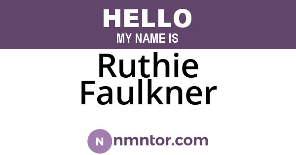 Ruthie Faulkner