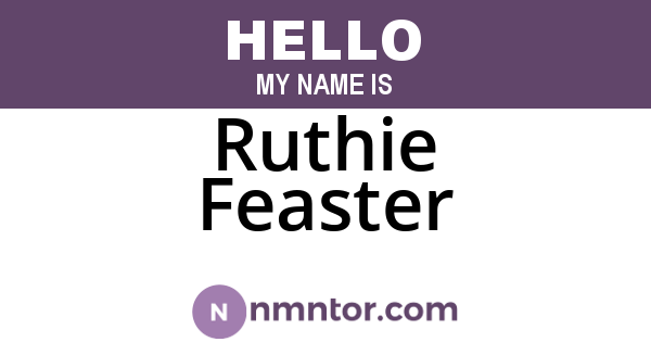 Ruthie Feaster
