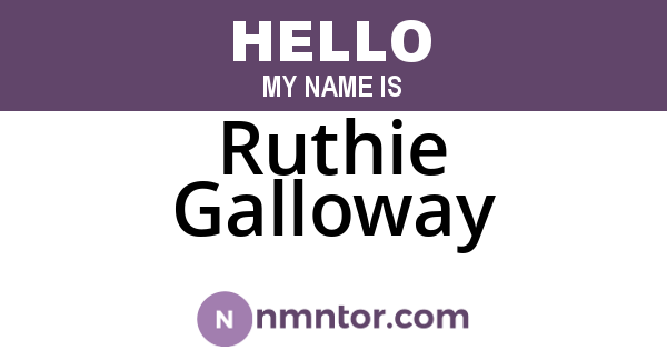 Ruthie Galloway