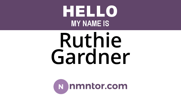 Ruthie Gardner