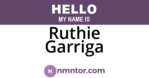 Ruthie Garriga