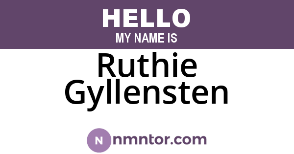 Ruthie Gyllensten
