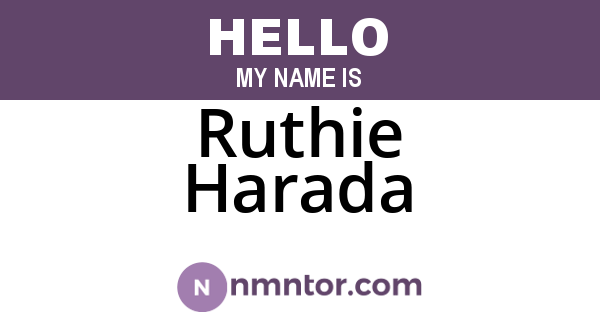 Ruthie Harada