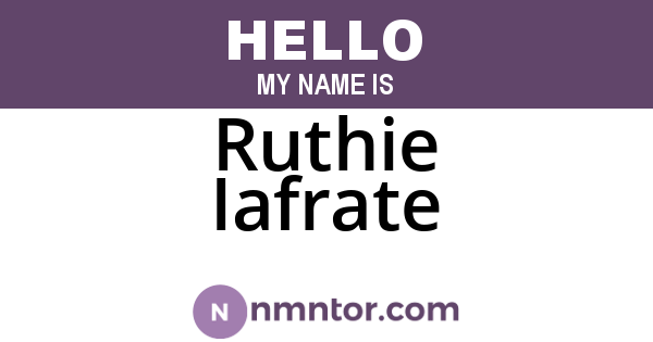Ruthie Iafrate