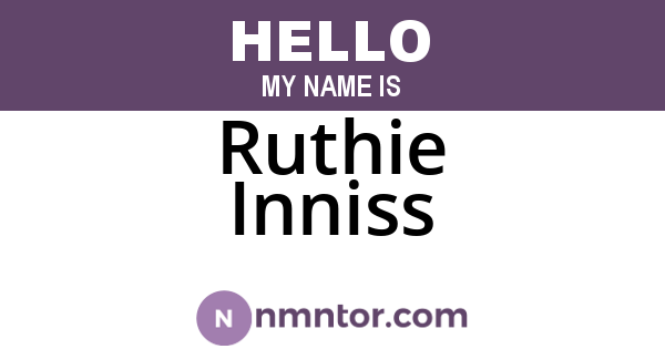 Ruthie Inniss