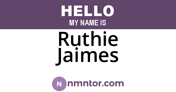 Ruthie Jaimes