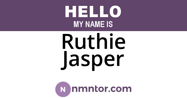 Ruthie Jasper