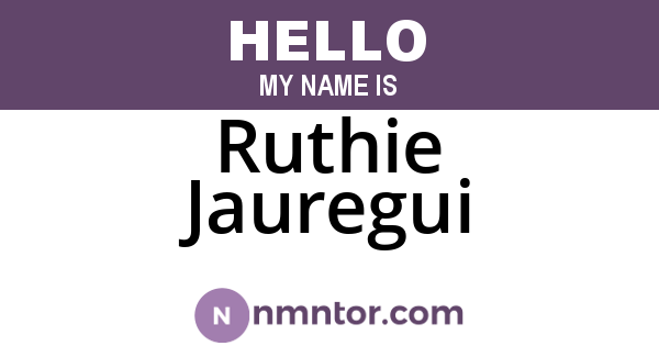 Ruthie Jauregui
