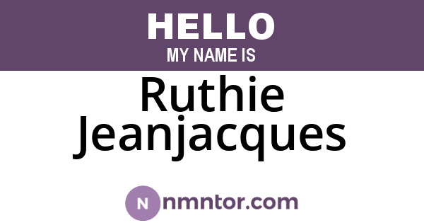 Ruthie Jeanjacques