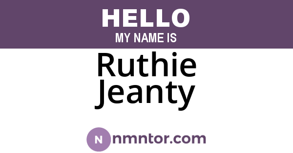 Ruthie Jeanty