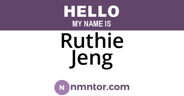 Ruthie Jeng