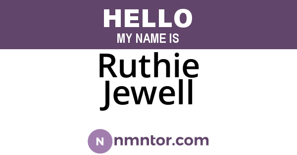 Ruthie Jewell