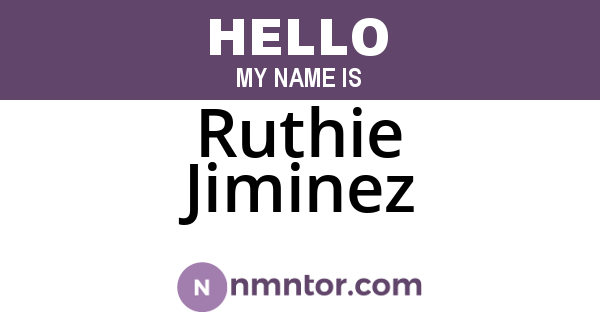 Ruthie Jiminez