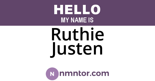 Ruthie Justen