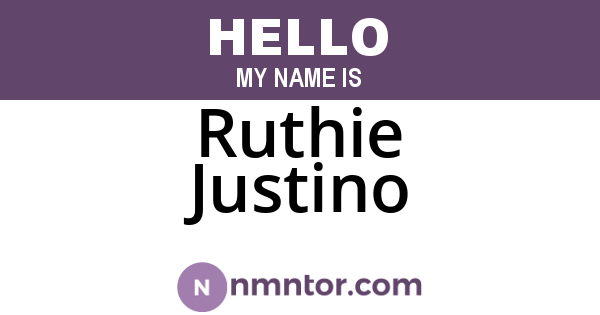 Ruthie Justino