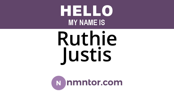 Ruthie Justis