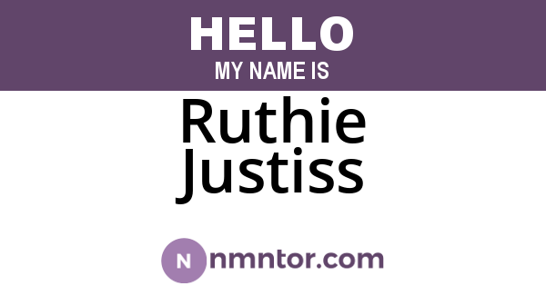 Ruthie Justiss