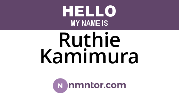 Ruthie Kamimura