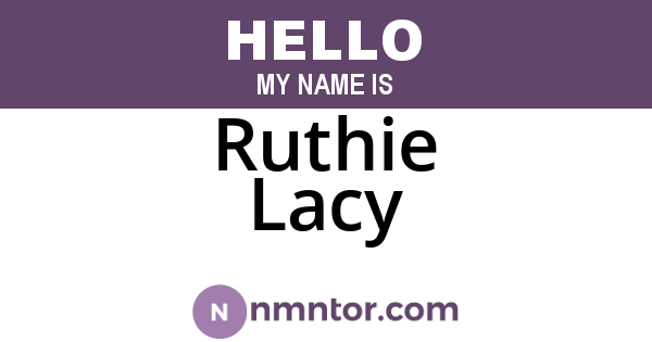 Ruthie Lacy