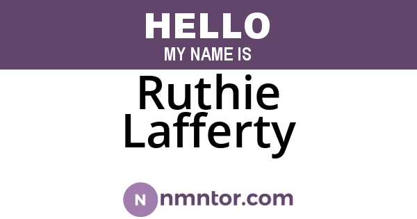Ruthie Lafferty