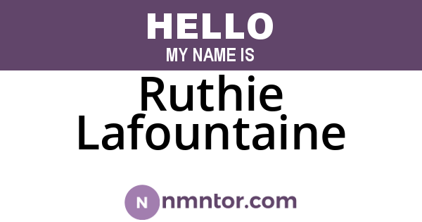 Ruthie Lafountaine