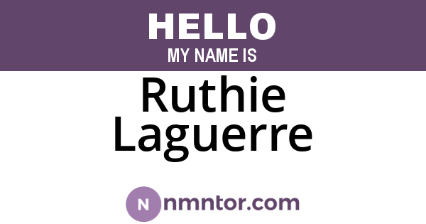 Ruthie Laguerre