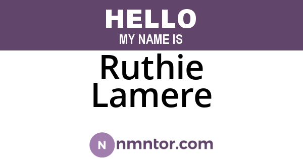 Ruthie Lamere