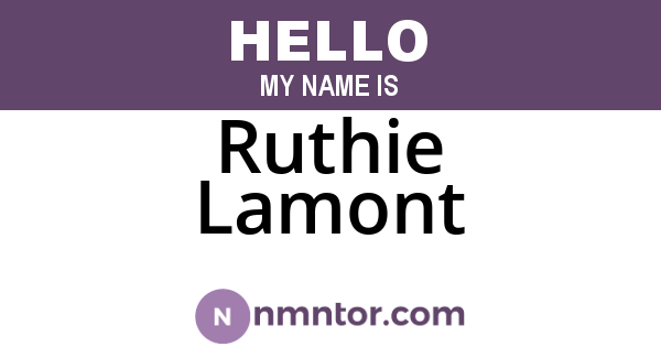 Ruthie Lamont