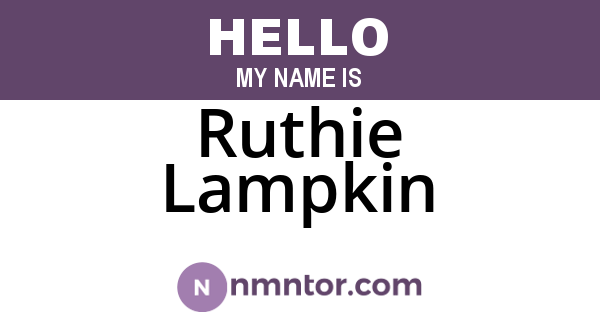 Ruthie Lampkin