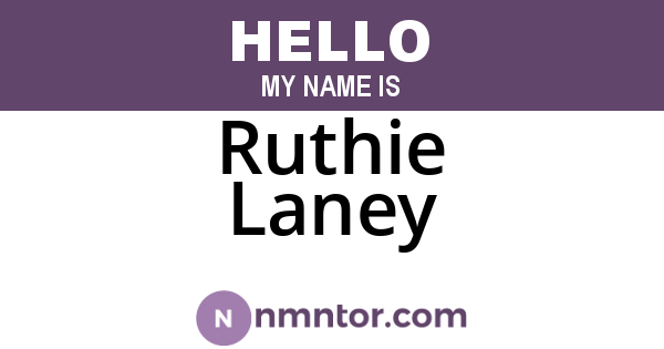 Ruthie Laney