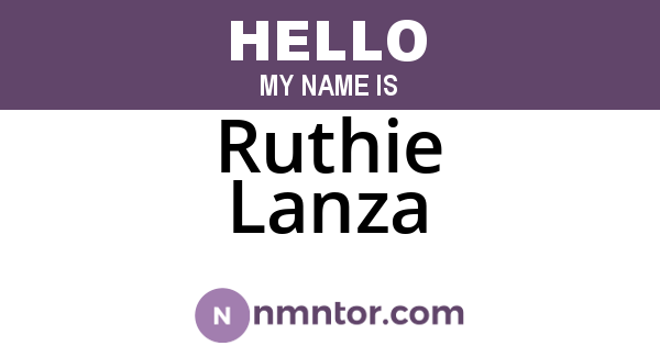 Ruthie Lanza
