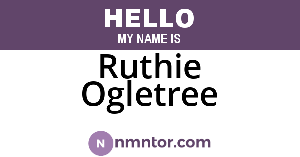 Ruthie Ogletree