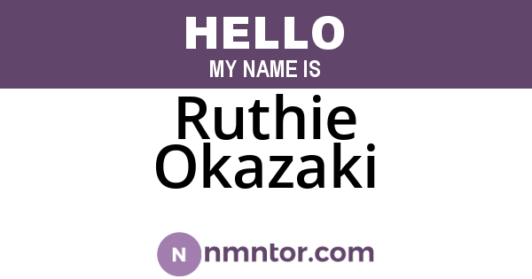 Ruthie Okazaki