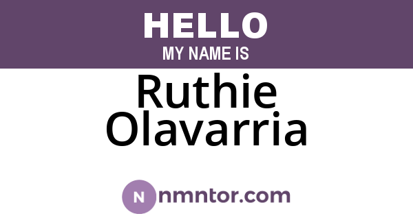 Ruthie Olavarria