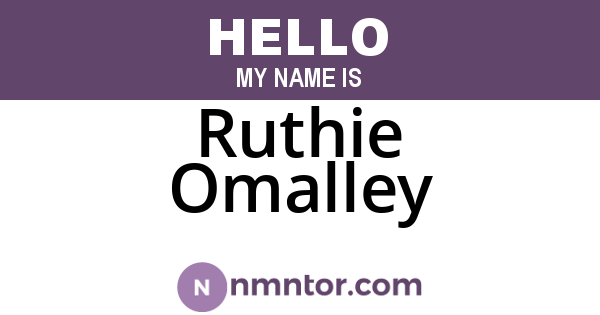 Ruthie Omalley