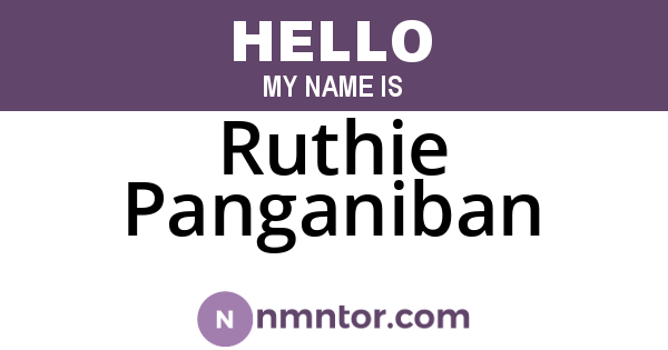 Ruthie Panganiban