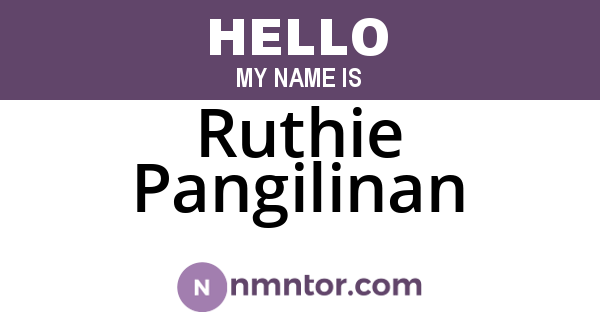 Ruthie Pangilinan