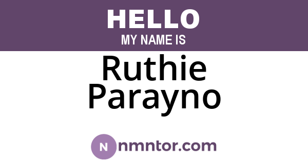 Ruthie Parayno