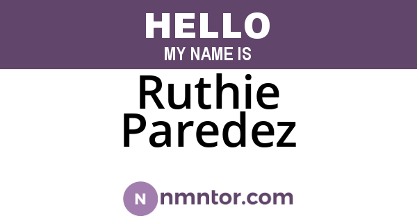 Ruthie Paredez