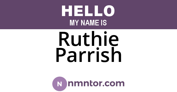 Ruthie Parrish