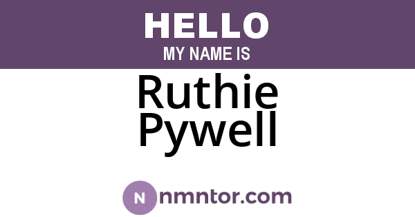 Ruthie Pywell